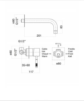 Смеситель для раковины Fiore Xenon 44NN5227 Черный — фото 2, Смесители для раковины