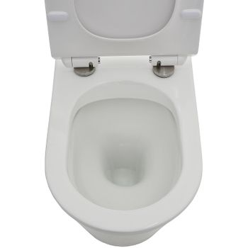 Унитаз компакт AQUAme AQM1001 без бачка с сиденьем Микролифт — фото 2, Напольные унитазы