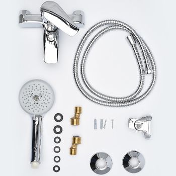 Смеситель для ванны AQUAme Prato AQMP6112 Хром — фото 2, Смеситель для ванны