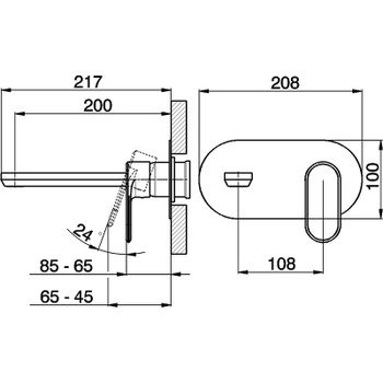 Смеситель для раковины Cisal LineaViva LV00551021 Хром — фото 2, Смесители для раковины