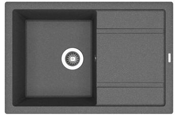 Товар: Florentina Мойка "Липси" 760, черный FG - фото 1 Florentina Мойка "Липси" 760, черный FG — фото 1, Кухонные мойки