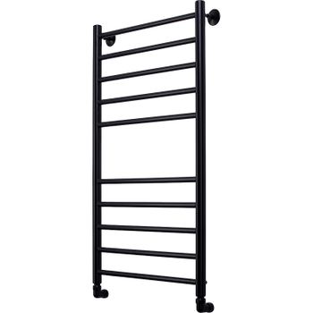 Водяной полотенцесушитель Comfysan Luce W-10 100x50 013561 Черный матовый — фото 1, Водяные полотенцесушители