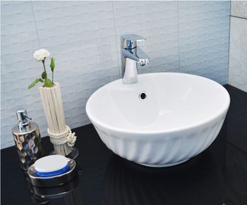 Раковина-чаша CeramaLux 41 9074 Белая — фото 2, Раковины накладные