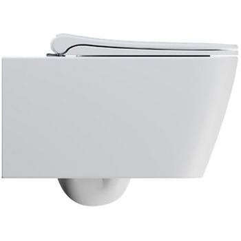 Унитаз GSI Nubes 961509 подвесной Белый матовый без сиденья — фото 5, Подвесные унитазы