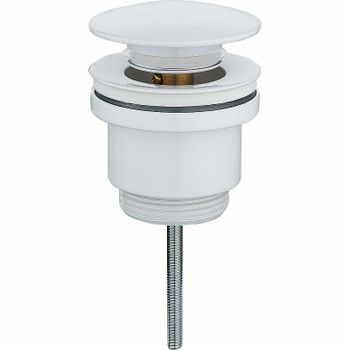 Донный клапан Raglo R600.01.08 click-clack Белый матовый — фото 1, Донные клапаны