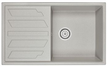 Granula-8601, БАЗАЛЬТ, кухонная мойка, кварц — фото 1, Кухонные мойки