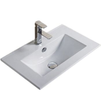 Раковина CeramaLux 51 YJ-803-50 Белая — фото 1, Раковины встраиваемые сверху