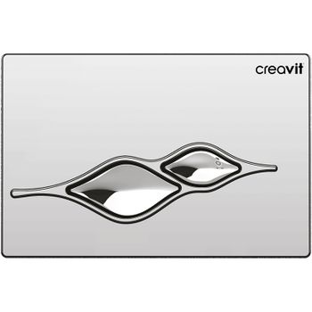 Клавиша смыва Creavit Ufo GP1004.00 Хром глянцевая — фото 1, Кнопки смыва