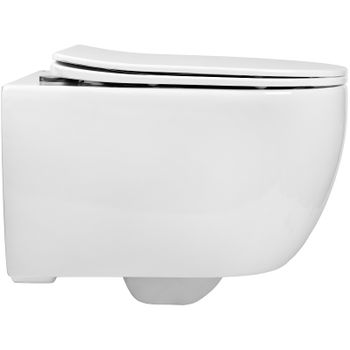 Унитаз Bond Oval F10-10 подвесной Белый с сиденьем Микролифт — фото 4, Подвесные унитазы