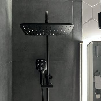 Верхний душ Bond Cube B07-9988 Черный матовый — фото 6, Верхние души