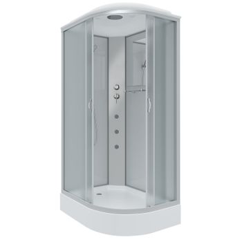 Душевая кабина Niagara Classic NG-3312-14LG (120х80х215) низкий поддон(13см),стекло матовое,3 места — фото 1, Душевые кабины