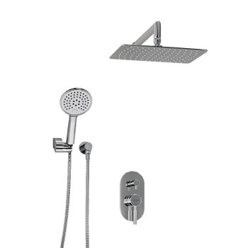 A16169 Встраиваемый комплект для душа с верхней душевой насадкой и лейкой — фото 2, Встраиваемые душевые комплекты