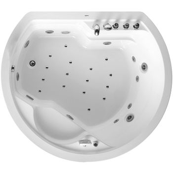 Акриловая ванна Gemy G9053 O 185х162 с гидромассажем — фото 1, Акриловые ванны