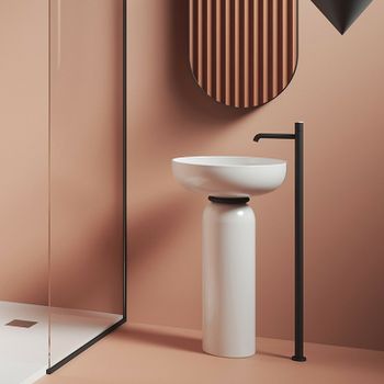 Раковина-чаша Artceram Jolie 50 JOL001 05 00 Белая матовая — фото 3, Раковины накладные