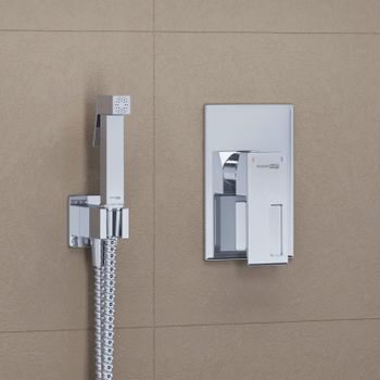 A15156 Встраиваемый комплект для биде со шлангом 100 см — фото 1, Гигиенические души