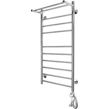 Электрический полотенцесушитель Domoterm Медея сп П10 500x1000 ER с полкой Хром — фото 4, Электрические полотенцесушители