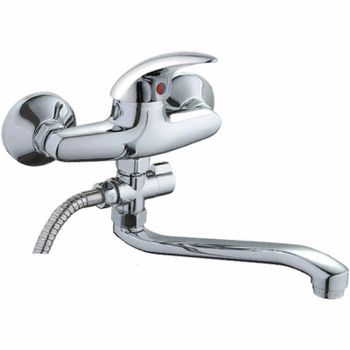 Смеситель для ванны Ledeme H38-B 2138-ВL универсальный Хром — фото 1, Смеситель для ванны