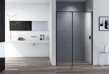 Душевая дверь CEZARES URBAN-B-12-150-C-NERO — фото 1, Душевые двери в нишу