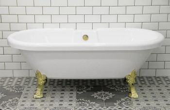 Акриловая ванна Radomir Леоннеса 1 175х80 1-01-3-0-9-138 Белая с ножками золото — фото 5, Акриловые ванны