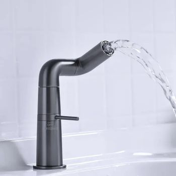 Смеситель для раковины Haiba HB10813-3 Пепельный — фото 5, Смесители для раковины