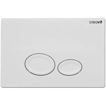 Клавиша смыва Creavit Drop GP2001.00 Белая — фото 1, Кнопки смыва