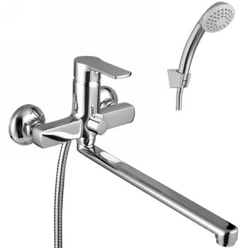 Смеситель для ванны Lemark Plus Grace LM1551C универсальный Хром — фото 1, Смеситель для ванны