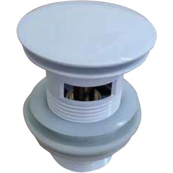 Донный клапан CeramaLux RD001GW click-clack Белый глянцевый — фото 1, Донные клапаны