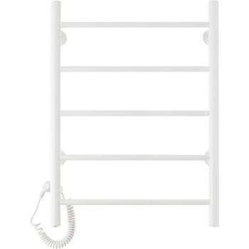 Электрический полотенцесушитель Domoterm Аврора DMT 109-5 50x71 EK L Белый матовый — фото 1, Электрические полотенцесушители