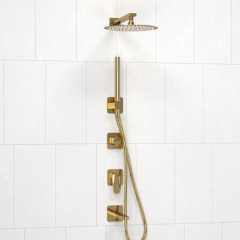 A2151.278.279.183.208.280.197.281 Встраиваемый комплект для ванны с верхней душевой насадкой, лейкой — фото 2, Встраиваемые душевые комплекты