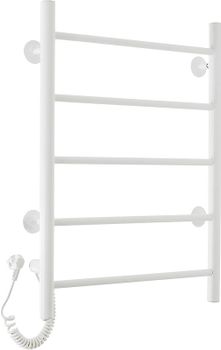 Электрический полотенцесушитель Domoterm Аврора DMT 109-5 50x71 EK L Белый матовый — фото 4, Электрические полотенцесушители