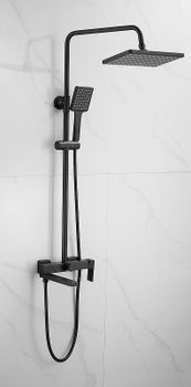 Душевая система Belz B613-7 B24613-7 Черный — фото 3, Душевые стойки