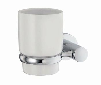 Аксесс Donau K-9428C Подстаканник одинарный (блистер), КЕРАМИКА, хром, WasserKRAFT — фото 3, Прочие аксессуары и комплектующие