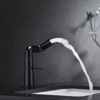 Смеситель для раковины Haiba HB10813-7 Черный матовый — фото 7, Смесители для раковины