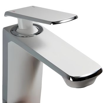 Смеситель для раковины Haiba HB10548-8 Белый Хром — фото 3, Смесители для раковины