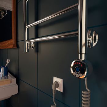 Электрический полотенцесушитель Маргроид Вид 10 870x400 10-8040-257R правый Хром — фото 4, Электрические полотенцесушители