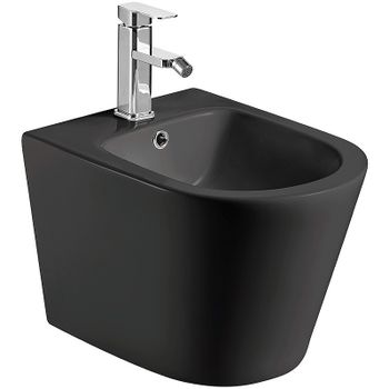Биде AQUAme AQM2101MB подвесное Черное матовое — фото 1, Биде подвесные