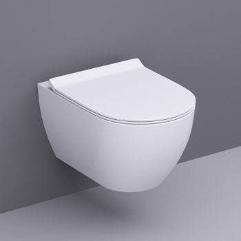 Унитаз Bond F01-10 подвесной Белый с сиденьем Микролифт — фото 12, Подвесные унитазы