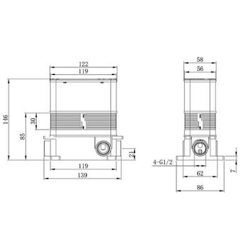 Смеситель для душа Caprigo Fonte 12-551-vot Бронза — фото 3, Смеситель для душа