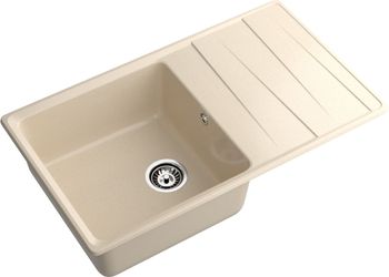 GRANFEST Мойка LEVEL 860L 1-чаша+крыло 860*500мм кашемир арт.GF- — фото 1, Кухонные мойки