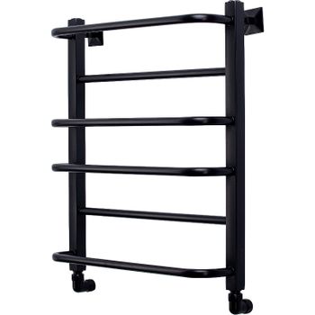 Водяной полотенцесушитель Comfysan Puro-K W-6 60x50 013141 Черный матовый — фото 1, Водяные полотенцесушители