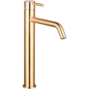 Смеситель для раковины AQUAme Siena AQM6214GG Золото глянцевое — фото 1, Смесители для раковины