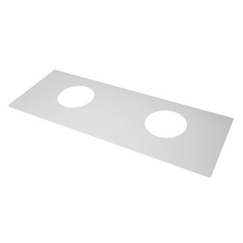 Столешница W, стеклянная, для тумбы W, с отверстиями для установки 2-х накладных умывальников — фото 1, Столешницы под раковину