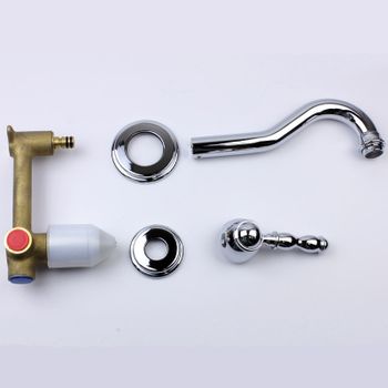 Смеситель для раковины Bronze de Luxe Tiffany 1920CR Хром — фото 8, Смесители для раковины