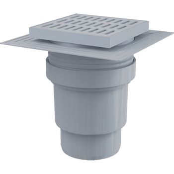 Трап для душа Alcaplast APV11 с решеткой Хром — фото 1, Трапы для душа