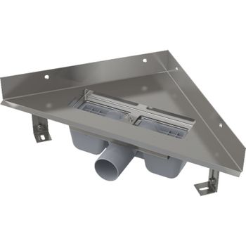 Душевой лоток Alcaplast ARZ1 угловой без решетки — фото 1, Душевые лотки