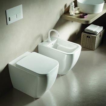 Унитаз Hatria Bianca Y3AL01 приставной без сиденья — фото 2, Приставные унитазы