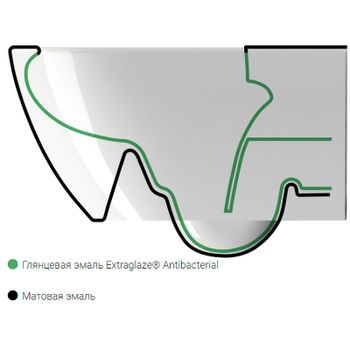 Унитаз GSI Pura 881517 подвесной Cenere opaco без сиденья — фото 3, Подвесные унитазы