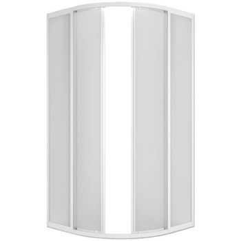 Душевой уголок Melodia della vita Project Tondo 90x90 MCNPT9090PsWt профиль Белый полистирол призма — фото 3, Душевые уголки четверть круга