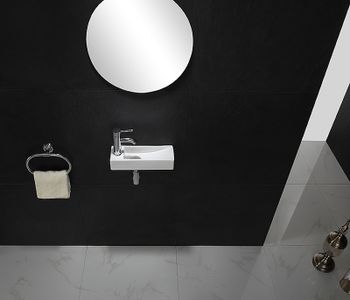 Раковина CeramaLux 38 9048FR Белая — фото 5, Мини-раковины