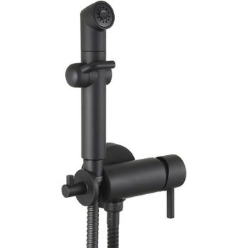 Гигиенический душ со смесителем Lemark Solo LM7166BL Черный — фото 1, Гигиенические души